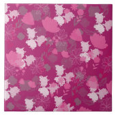 pink flowers タイル (正面)