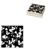 pink flowers ラバースタンプ (押印)