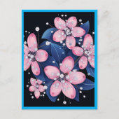 PINK FLOWERS #1 ポストカード (正面)