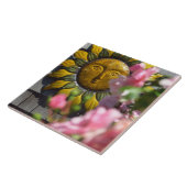 Pink Flowers and Sun - Martha's Vineyard タイル (側面)