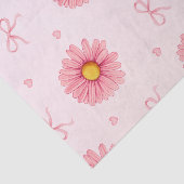 Pink flowers, bows, and hearts tissue paper 薄葉紙 (詳細)