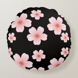 Pink Flowers Coussins rond ラウンドクッション