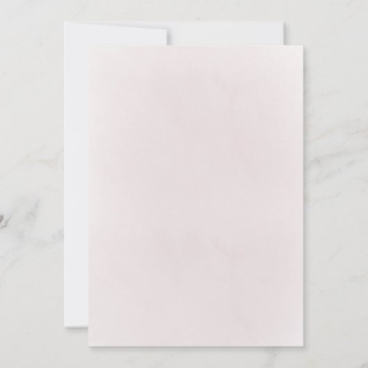 pink flowers cross  Confirmation 招待状 (裏面)