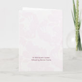 Pink Flowers in a Teacup Mother’s Day  カード (裏面)