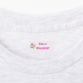 Pink Flowers Kids' Name Clothing School Labels ラベル (貼付)