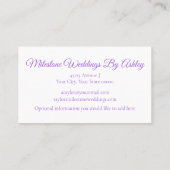 Pink Flowers Modern Watercolor Professional 名刺 (裏面)