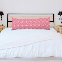 Pink Flowers Pattern Body Pillow ボディピロー