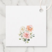 Pink Flowers, White Flowers, Boho, Floral Baptism フェイバータグ (裏面)