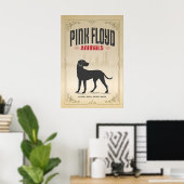 Pink Floyd, Dog, Original Print Design (Officially ポスター (ホームオフィス)