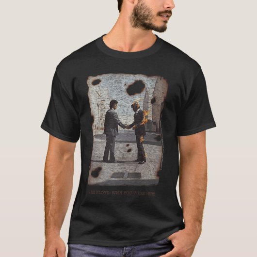 Pink Floyd Wish You Were Here Music Album Cover Ba Tシャツ (正面)