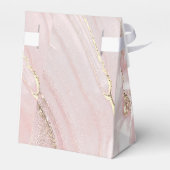 pink fluid marble First Communion フェイバーボックス (裏面サイド)