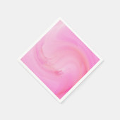 Pink Fluid Pour Ombre スタンダードカクテルナプキン (角)