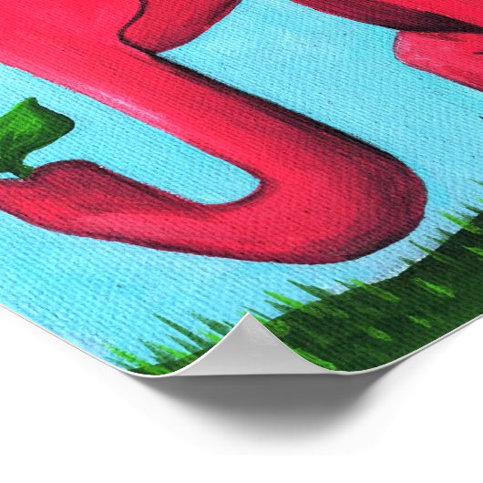 Pink Flying Elephant ポスター (角)