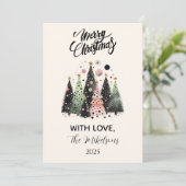 Pink Forest Christmas シーズンカード (スタンド正面)