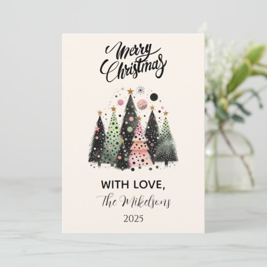 Pink Forest Christmas シーズンカード (スタンド正面)