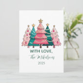 Pink Forest Christmas シーズンカード (スタンド正面)