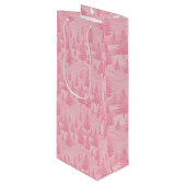 Pink Forest Christmas ワインギフトバッグ (正面アングル)