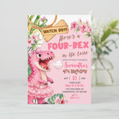 Pink Four Rex On The Loose Fourth Birthday 招待状 (スタンド正面)