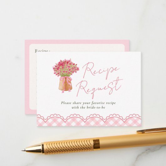 Pink fresh off the market arch Recipe Request エンクロージャーカード (正面/裏面インサイチュ)