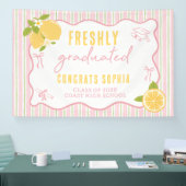 Pink Freshly Graduated Lemon Banner 横断幕 (トレードショー)