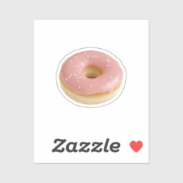 Pink Frosted Donut with Sprinkles シール
