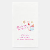 Pink Fun Strike Up Bowling Baby Shower  (正面)