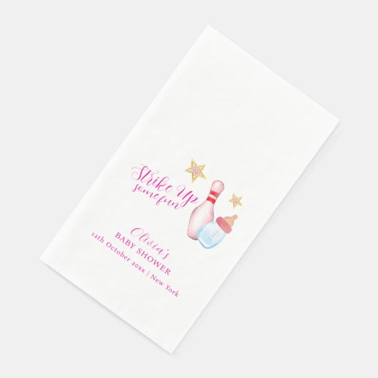 Pink Fun Strike Up Bowling Baby Shower (コーナー)