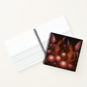 Pink Garden Fairies Hardcover Spiral Notebook ノートブック (内部)