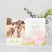 Pink Garden Peony結婚の写真Save the Date セーブザデート (スタンド正面)