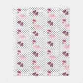 pink garza フリースブランケット (正面)