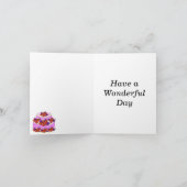 Pink Gataux編集可能誕生日 カード (内部)