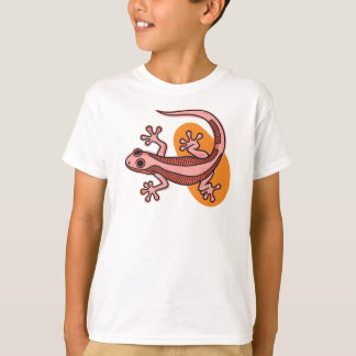 Pink Gecko Kids T-Shirt – Cute Colorful Lizard Tee Tシャツ