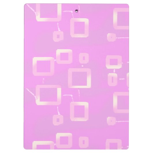 Pink Geometric  クリップボード (裏面)