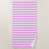 Pink Geometric Beach Towel ビーチタオル (正面)
