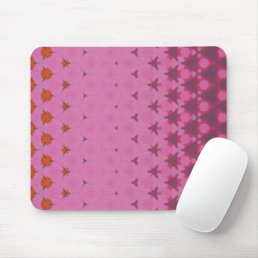 Pink geometric design mouse pad マウスパッド (マウス)
