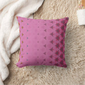 Pink geometric design pillow クッション (ブランケット)