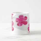Pink geometric flower mug コーヒーマグカップ (中央)