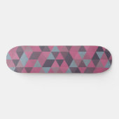 Pink geometric triangles スケートボード (横)