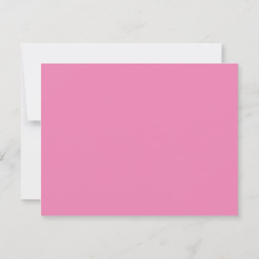 Pink Geranium Photo Get Well Soon カード (裏面)