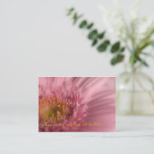 Pink Gerbera ・ゲストシーティングミニカード プレイスカード (スタンド正面)