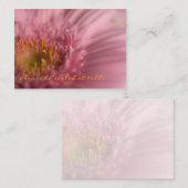 Pink Gerbera ・ゲストシーティングミニカード プレイスカード (正面/裏面)