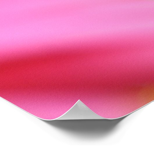 Pink Gerbera Daisy Poster Print ポスター (角)