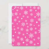 Pink Gingerbread House Christmas Party 招待状 (裏面)