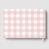 Pink Gingham Baby Shower Guest Book ゲストブック (裏面)