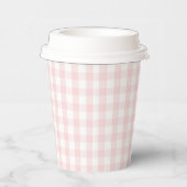  Pink Gingham Birthday Party 紙コップ (右)