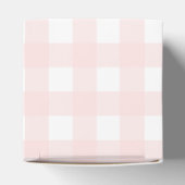 Pink Gingham Birthday Thank You Favor Box フェイバーボックス (上部)