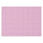Pink Gingham Checkered Tablecloth for Parties テーブルクロス (正面(横))