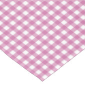 Pink Gingham Checkered Tablecloth for Parties テーブルクロス (アングル)
