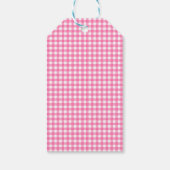 Pink Gingham Christmas ギフトタグ (裏面)