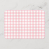 Pink Gingham Coquette Books for Baby エンクロージャーカード (裏面)